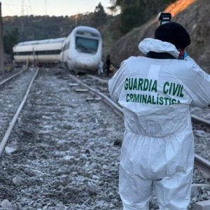 Imagen de la Guardia Civil del punto en el que se produjo el accidente