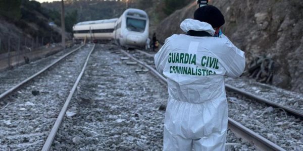 Imagen de la Guardia Civil del punto en el que se produjo el accidente