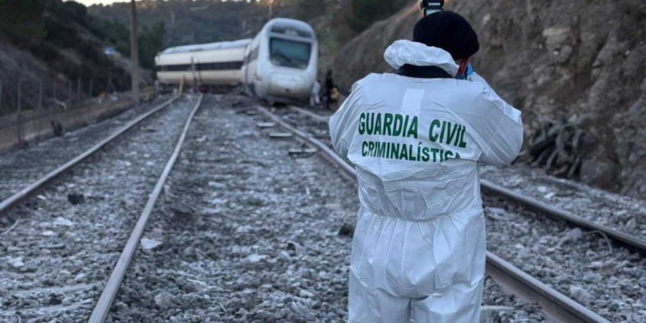 Imagen de la Guardia Civil del punto en el que se produjo el accidente