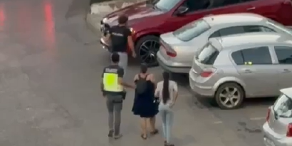 Imagen de una de las detenciones