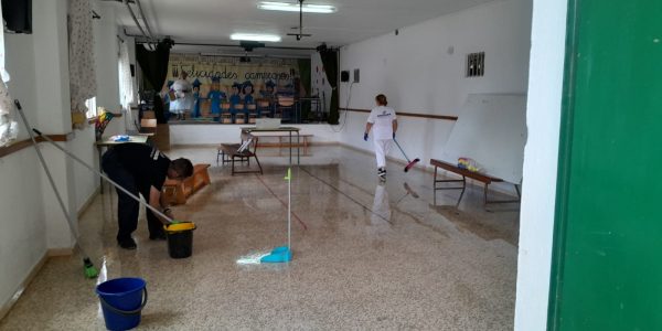 Se ha llevado a cabo la limpieza integral de la zona afectada.