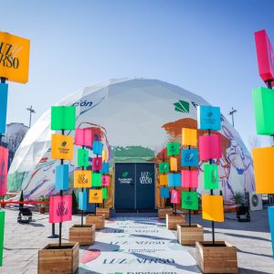 Imagen del domo que se instalará en la plaza Teniente Arce