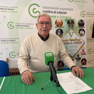 Martín Vivas, presidente de la delegación en Ronda de la Asociación Española contra el Cáncer