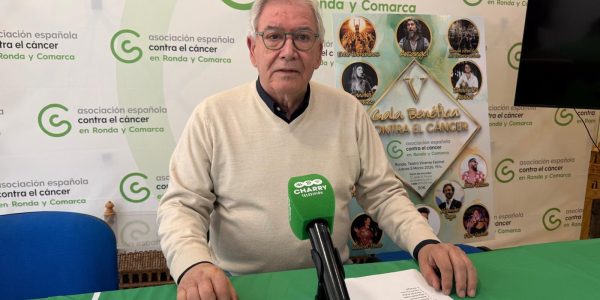 Martín Vivas, presidente de la delegación en Ronda de la Asociación Española contra el Cáncer