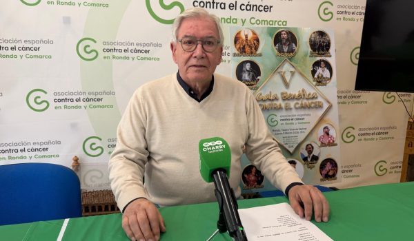 Martín Vivas, presidente de la delegación en Ronda de la Asociación Española contra el Cáncer
