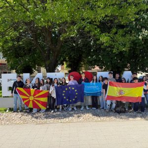 Imagen de los alumnos en Bitola, Macedonia del Norte