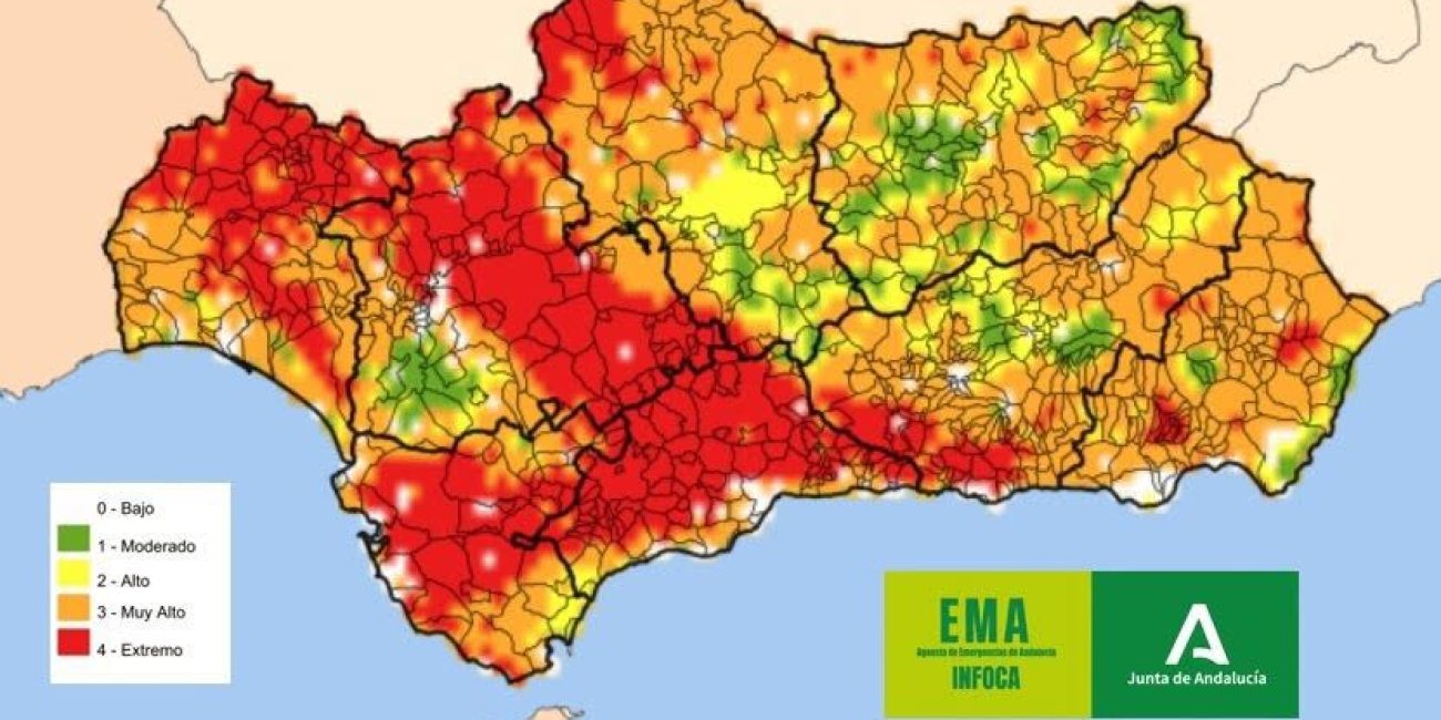 Mapa riesgo de incendio - Plan Infoca