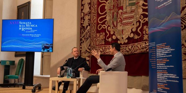 Ignacio Herrera y Pedro Vázquez en rueda de prensa