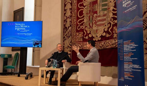 Ignacio Herrera y Pedro Vázquez en rueda de prensa
