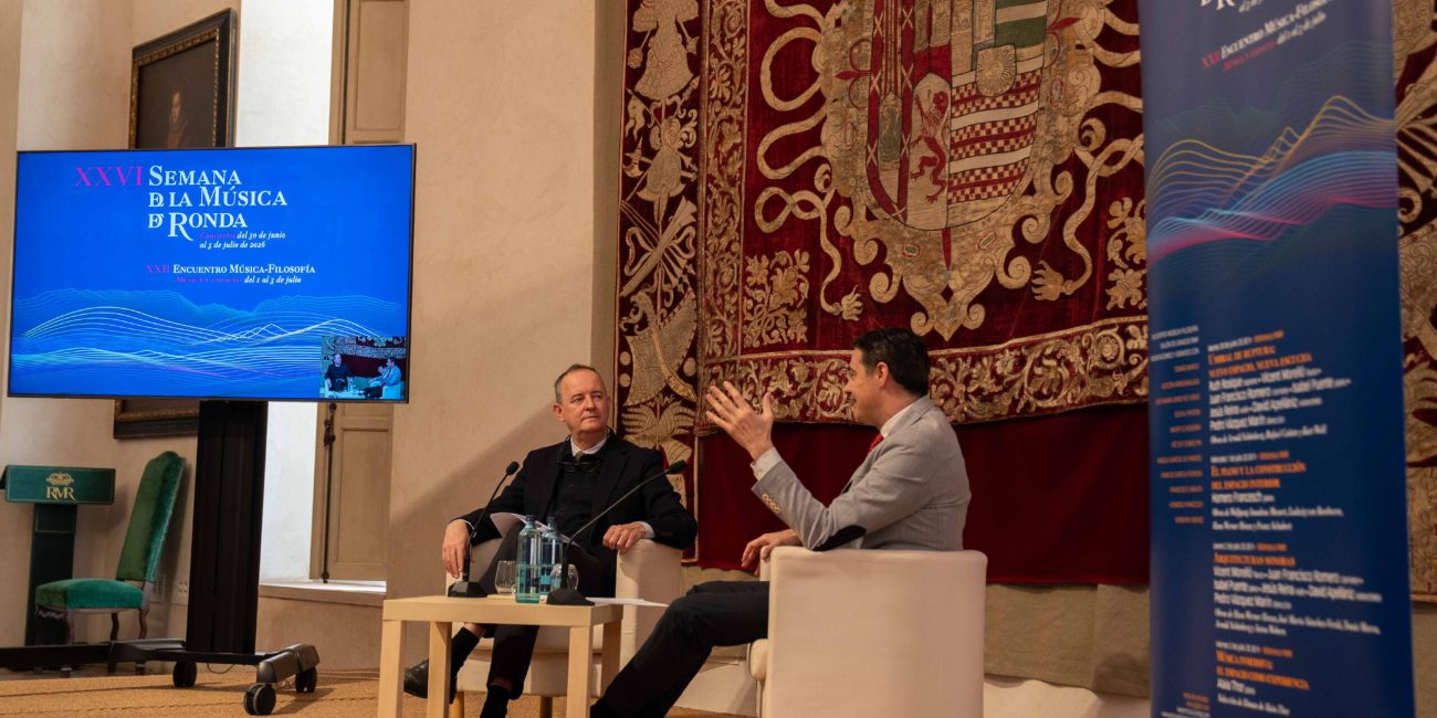 Ignacio Herrera y Pedro Vázquez en rueda de prensa