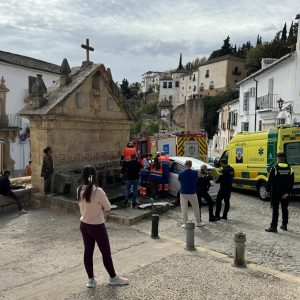 Ocho Caños 1 Imagen del accidente, que ha tenido lugar pasadas las 13:30 horas