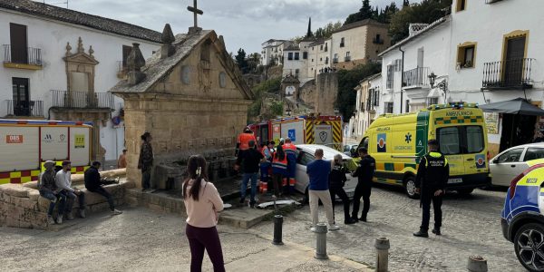 Ocho Caños 1 Imagen del accidente, que ha tenido lugar pasadas las 13:30 horas