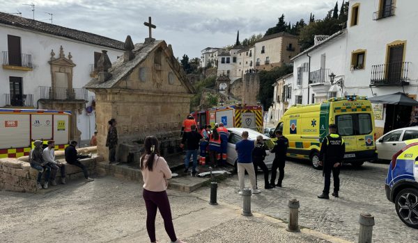 Ocho Caños 1 Imagen del accidente, que ha tenido lugar pasadas las 13:30 horas