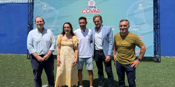 Jesús Navas, embajador de la Copa COVAP, estuvo presente en este evento deportivo.