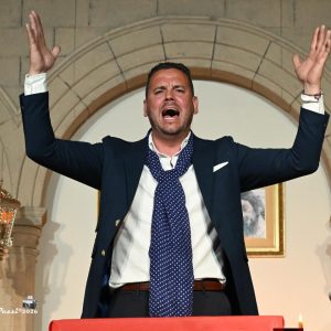 Imagen de José Cuevas Domínguez durante su actuación