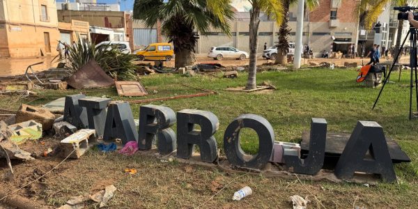 Imagen de la localidad tras la inundación el pasado año.