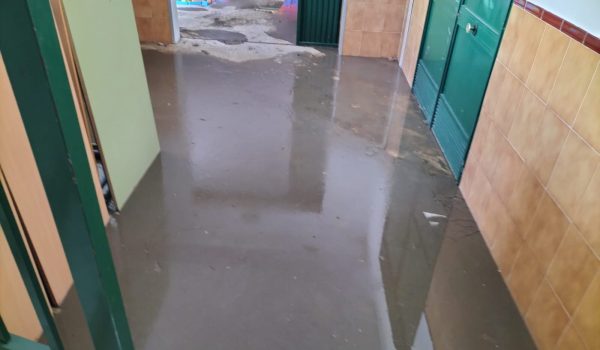 El interior del colegio Virgen de la Cabeza en la jornada de hoy. El interior del colegio Virgen de la Cabeza en la jornada de hoy.