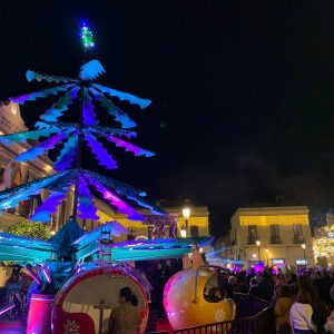La plaza de España ha acogido el acto del encendido