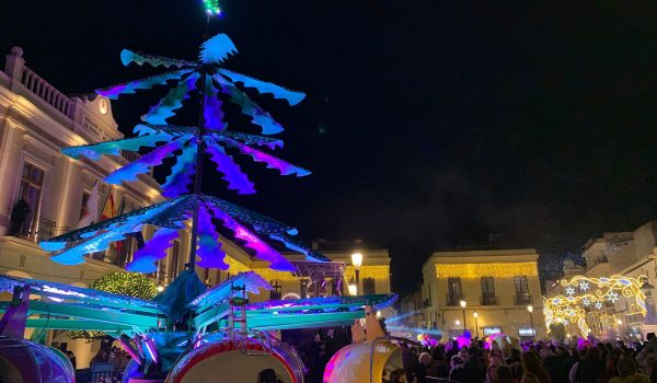La plaza de España ha acogido el acto del encendido