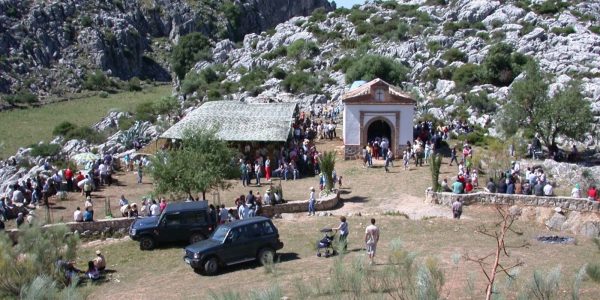 Ermita de la Virgen de la Escarihuela, lugar de la celebración de la Romería de Montejaque.