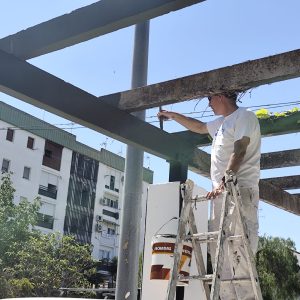 En El Fuerte se están realizando trabajos de pintura, entre otros