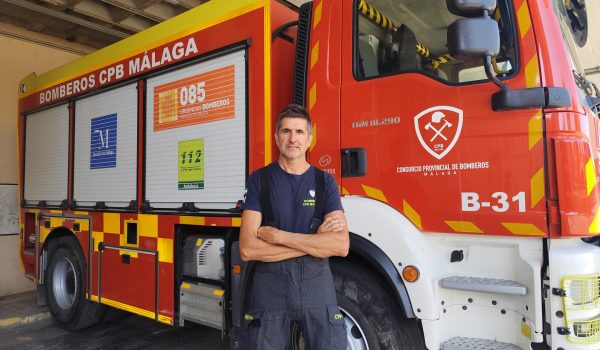 Porras en el Parque de Bomberos de Ronda