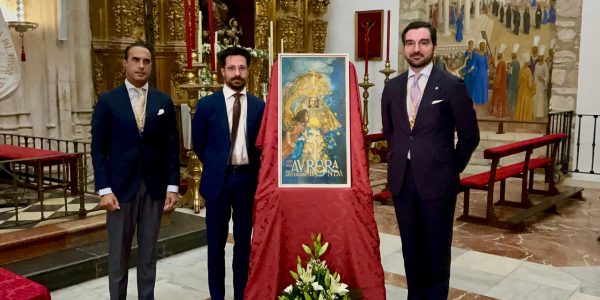 La obra representa la Natividad de María, ilustrando a la Virgen como la Aurora