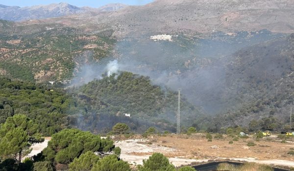 Estado del incendio durante la jornada de ayer.