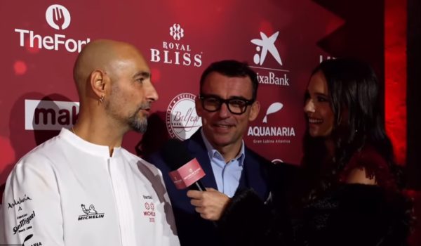 El chef catalán, afincado en Ronda, minutos antes del comienzo de la ceremonia.