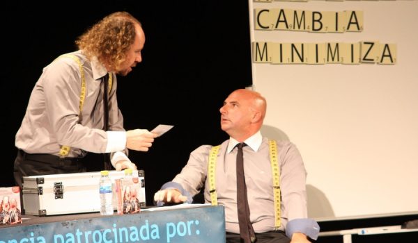 Los dos actores trasladaron al público un mensaje optimista.
