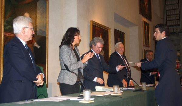 Imagen del acto celebrado esta tarde en la Biblioteca de la Real Maestranza de Ronda.