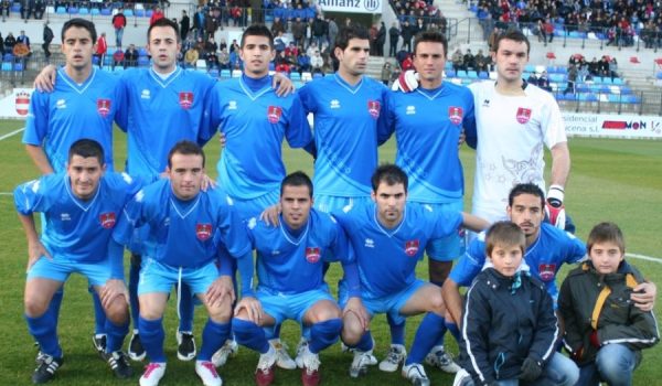 Once inicial de un partido reciente del C.D. Puertollano.