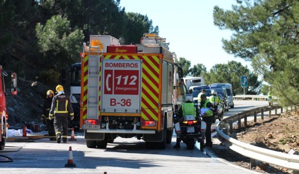 Imagen de la A-397, carretera que se cobraba dos fallecidos la pasada semana en un trágico accidente.