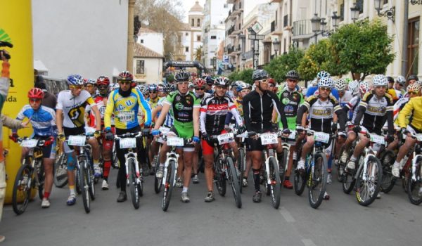 Imagen de la salida en la modalidad de bicicleta montaña de la pasada edición.