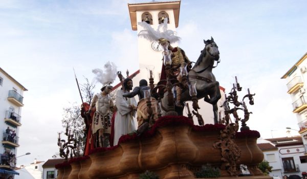 Nuestro Padre Jesús del Prendimiento, instantes después de su salida procesional.