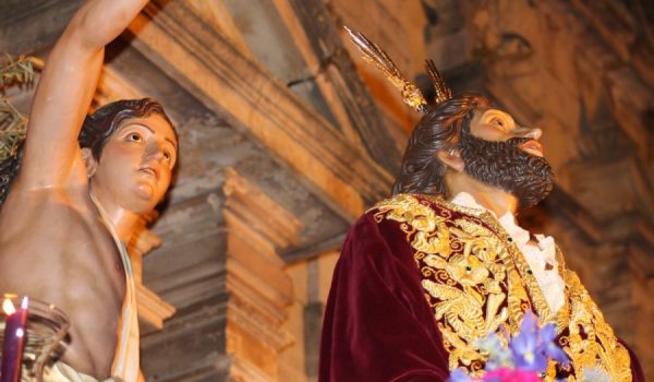 Nuestro Señor Orando en el Huerto, a su salida desde la iglesia de Santa Cecilia.