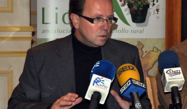 Juan Manuel Gutiérrez, en una de sus últimas comparecencias ante los medios de comunicación.