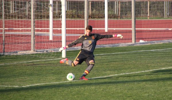 El rondeño, en una acción de su primer encuentro como internacional, ante la República Checa.