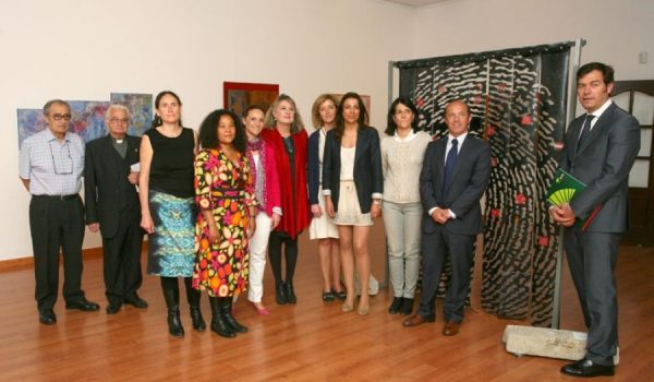 Imagen del acto inaugural, que tuvo lugar ayer en la Sala de Exposiciones de la Fundación Unicaja.