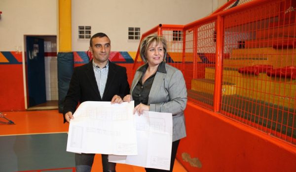 Los delegados de Deportes y Obras, Bernardo Crespo e Isabel María Barriga.