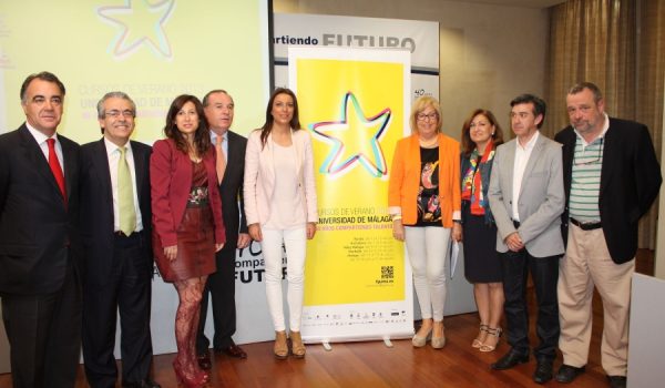 Acto de presentación de los Cursos de Verano en el Rectorado de la Universidad de Málaga.