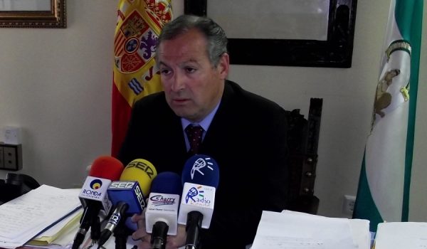 Marín Lara, durante su comparecencia de hoy ante los medios.