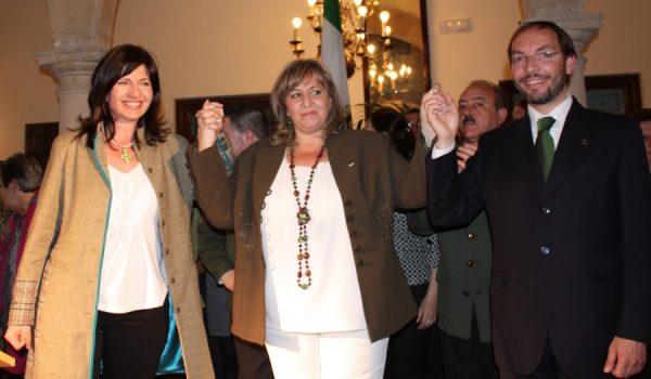 Pilar González, Isabel Mª Barriga y Daniel Harillo.