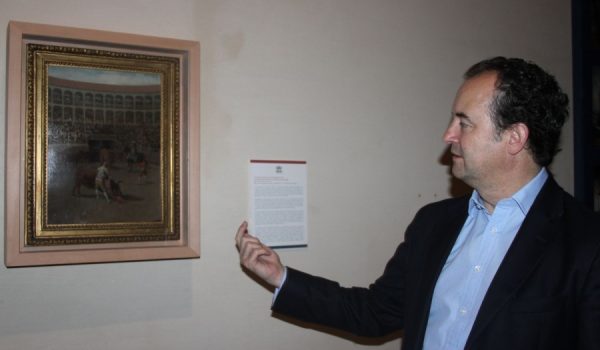 El director de la Real Maestranza de Caballería de Ronda, Ignacio Herrera, durante la presentación.