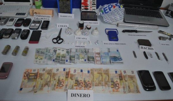 Imagen del material incautado.