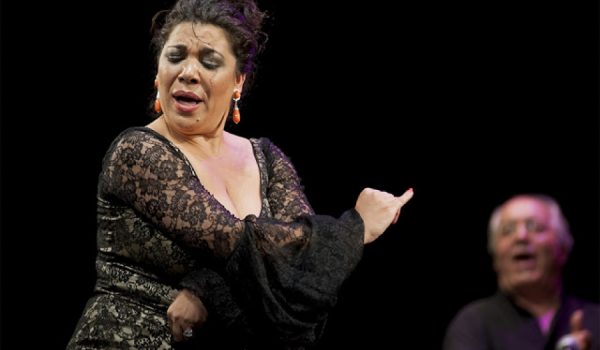La Macanita durante una de sus actuaciones en la III Bienal de Arte Flamenco de Málaga.