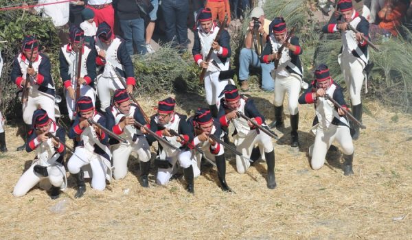 Los soldados franceses contaban con un importante armamento.