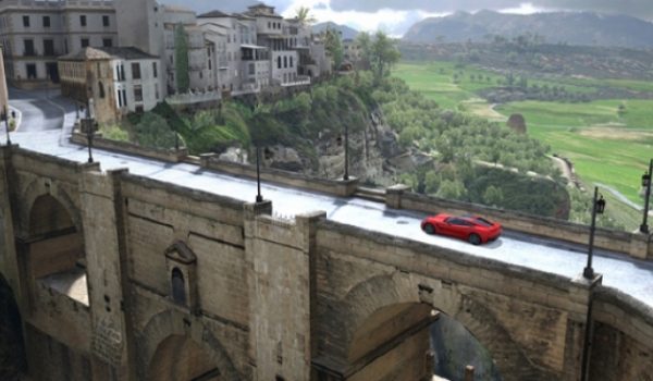 Imagen del videojuego en la que se incluye el Puente Nuevo.