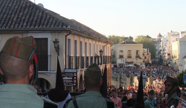 Aspecto que presentaba la zona centro el Jueves Santo.