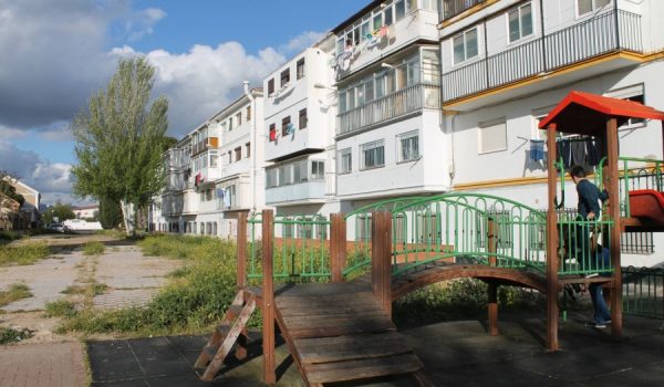 El parque infantil fue inaugurado en el año 2009.